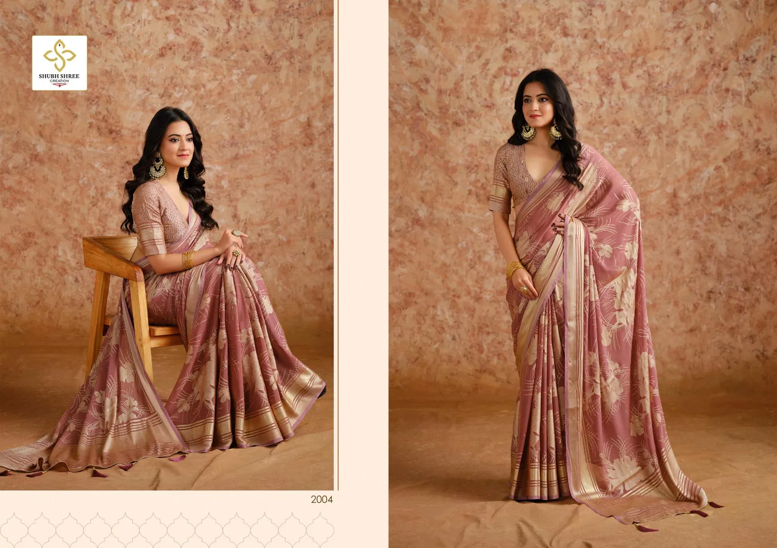 Siara Vol 2 By Shubh Shree Moss Brasso Wholesale Saree Wholesale Shop In Surat